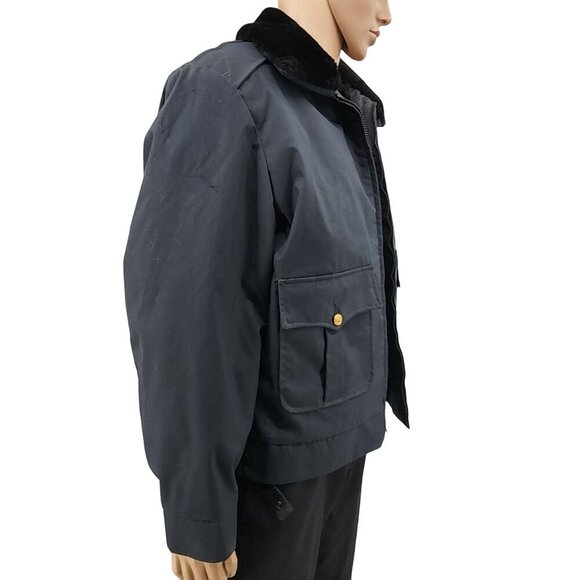 Flying Cross Vintage Police Jacket With Faux Fur Collar, Men's 46R - Picture 2 of 14